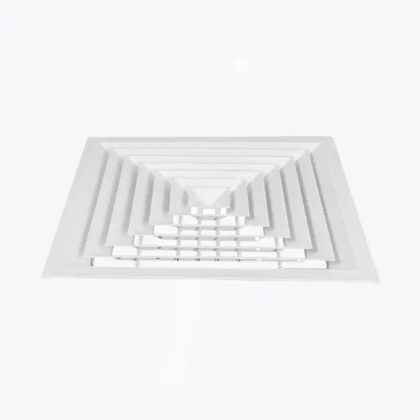 4 Way square Ceiling Mounted Aluminum Air Dampers - 图片 4