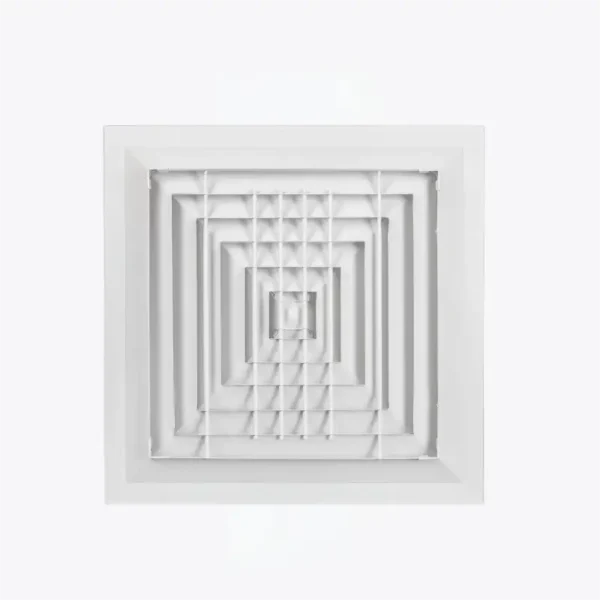 4 Way square Ceiling Mounted Aluminum Air Dampers