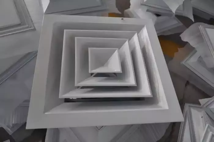 Clean aluminum alloy air vent